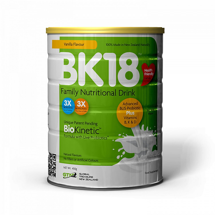 Sữa bột Bk18 vị vani (450g)