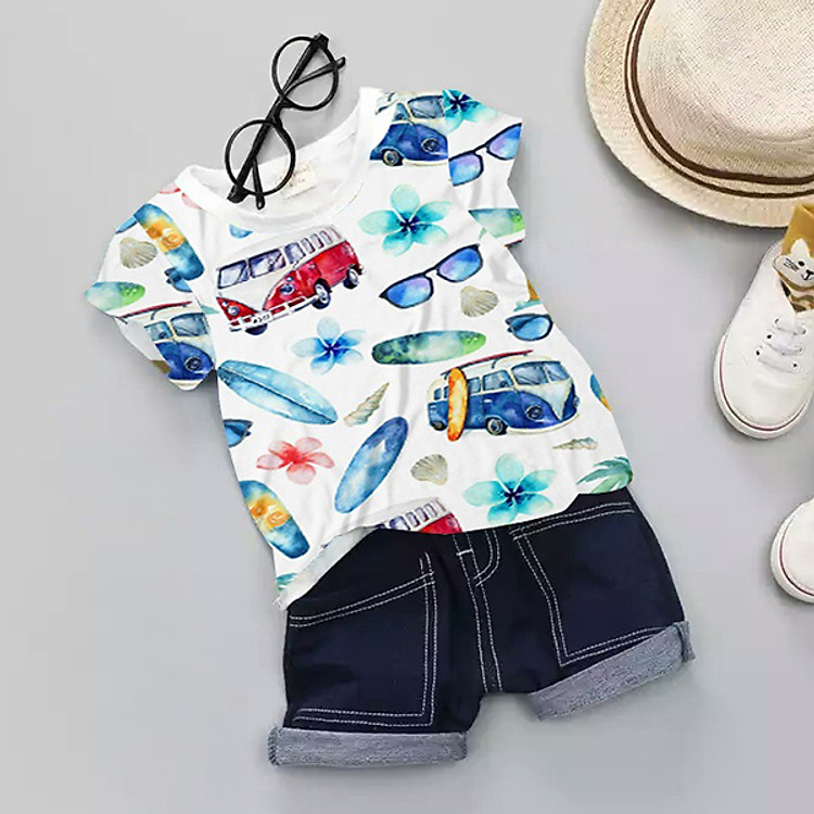 Bộ Jeans Bé Trai Đồng Đội Bonchop - A