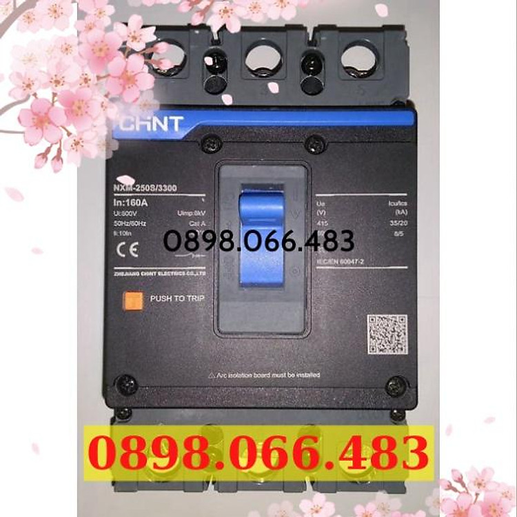CHINT Chint Aptomat MCCB át khối 3 pha NXM-250S 160A - 200A - 250A Chint Xuất Được VAT