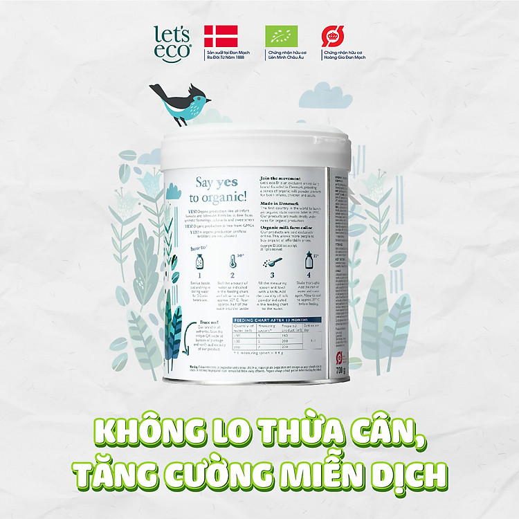 Mua Sữa Bột Hữu Cơ Let's Eco số 03 700g Uy tín Giá tốt - Hình ảnh 5