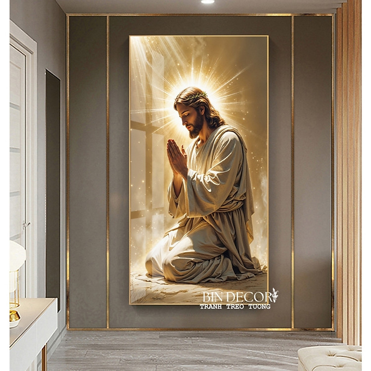 (HCM) Tranh treo tường tráng gương thiên chúa giáo tráng trí phòng thờ kèm đinh treo