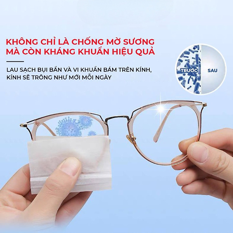 Hộp Khăn Lau Mắt Kính Nano (Set 3 hộp) - Ảnh 7