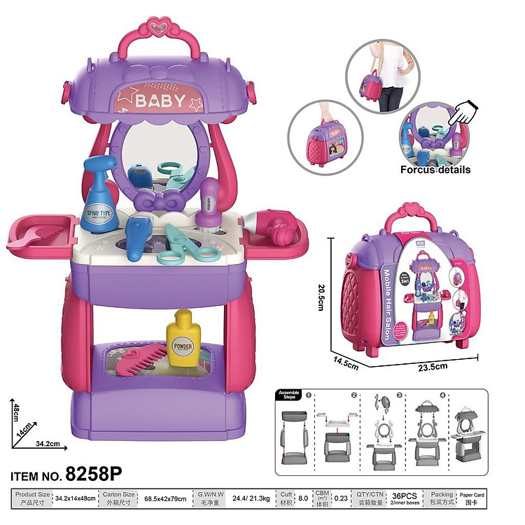 Mua Đồ chơi Cặp làm tóc 21 chi tiết Chính hãng Giá tốt - Hình ảnh 2