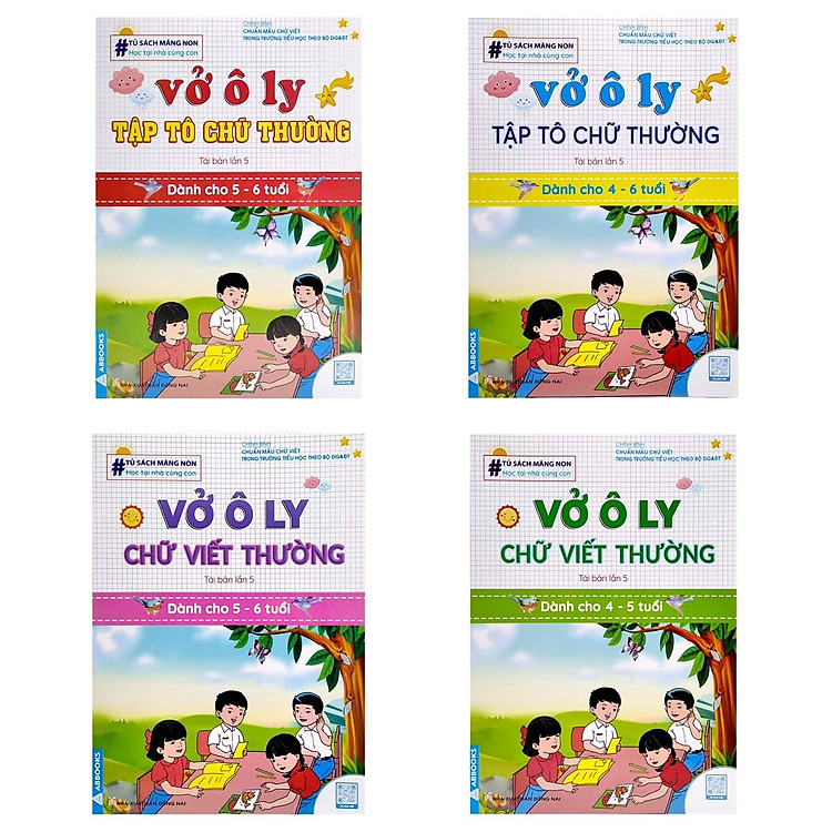 Tủ Sách Măng Non – Vở Ô Ly Tập Tô Chữ