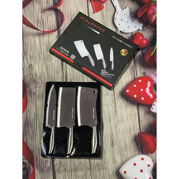 BỘ DAO NHẬT INOX 3 MÓN CAO CẤP