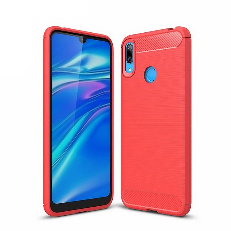 Ốp lưng chống sốc vân Carbon dành cho Huawei Y7 Pro 2019