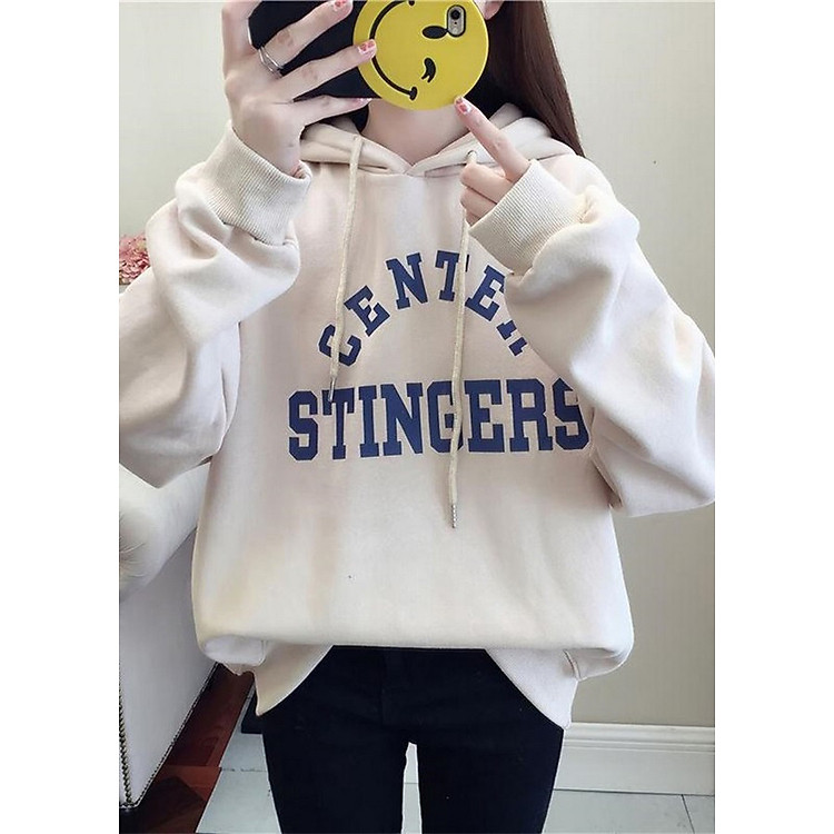 Áo Khoác Hoodie Form Rộng Tay Dài Center Stinger Phong Cách Hàn Quốc - Chất Nỉ Bông