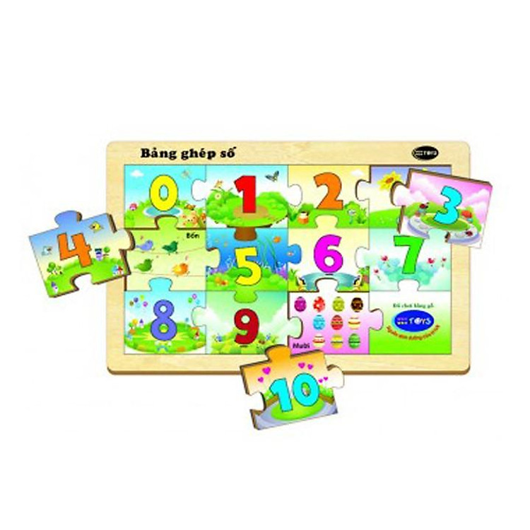 Đồ chơi gỗ Bảng ghép số Winwintoys Chính hãng Giá rẻ - Hình ảnh 3