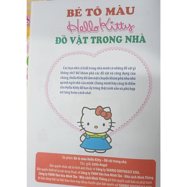 Bé Tô Màu Hello Kitty - Đồ Vật Trong Nhà - Ảnh 2