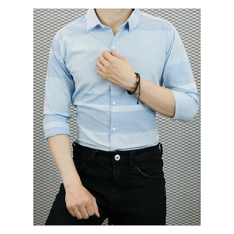 Áo Sơ Mi Caro Nhỏ (Xanh) LADOS-726