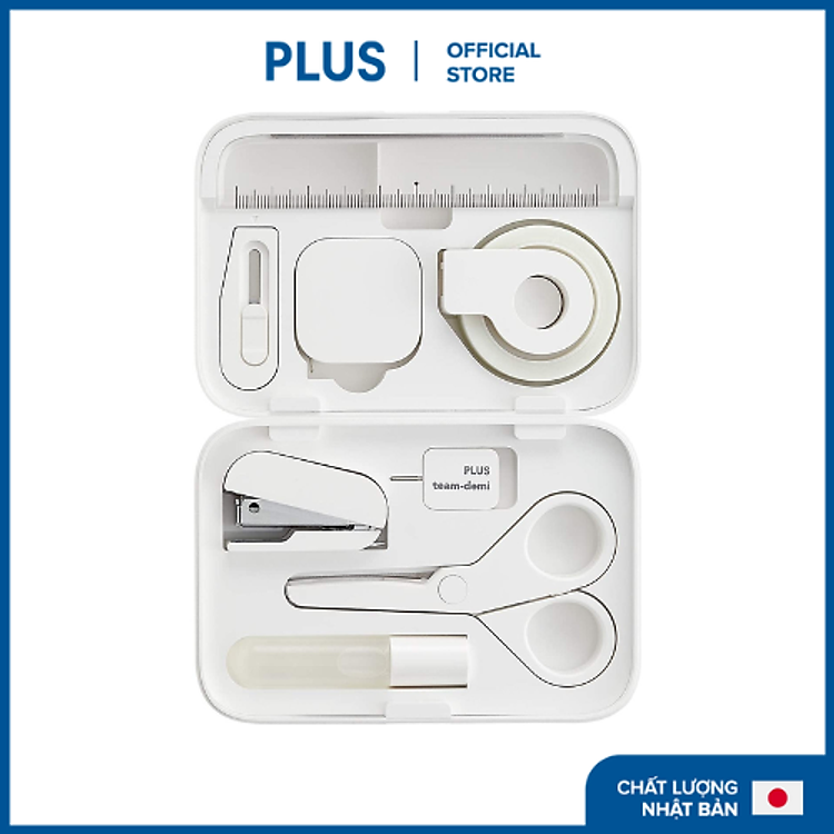Dụng Cụ Văn Phòng Mini Team Demi PLUS – Màu trắng
