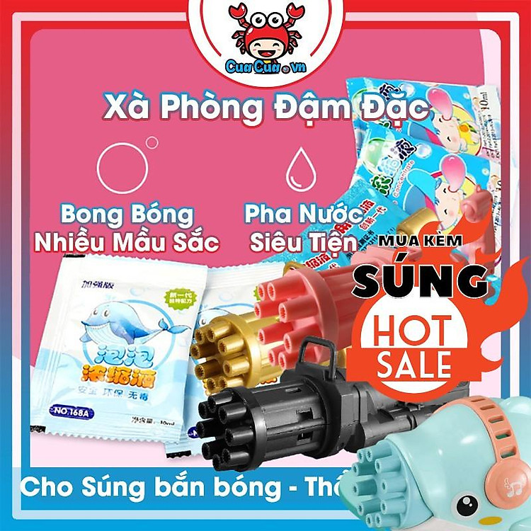 Nước pha bong bóng xà phòng Túi/Gói xà phòng súng bắn bong bóng/que thổi