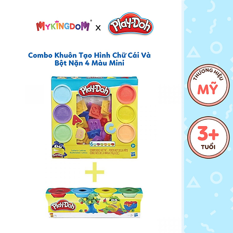 Mua tại Tiki: Combo Đồ Chơi PLAYDOH Khuôn Chữ Cái Chính hãng Ưu đãi