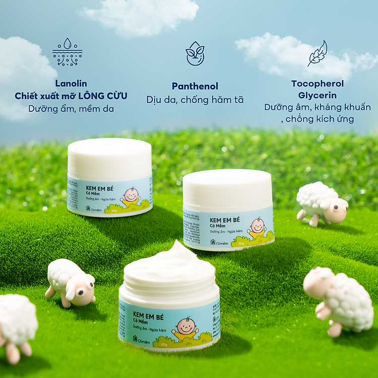 Mua Kem Dưỡng Ẩm Ngừa Hăm Tã 30g Chính hãng Ưu đãi - Hình ảnh 3
