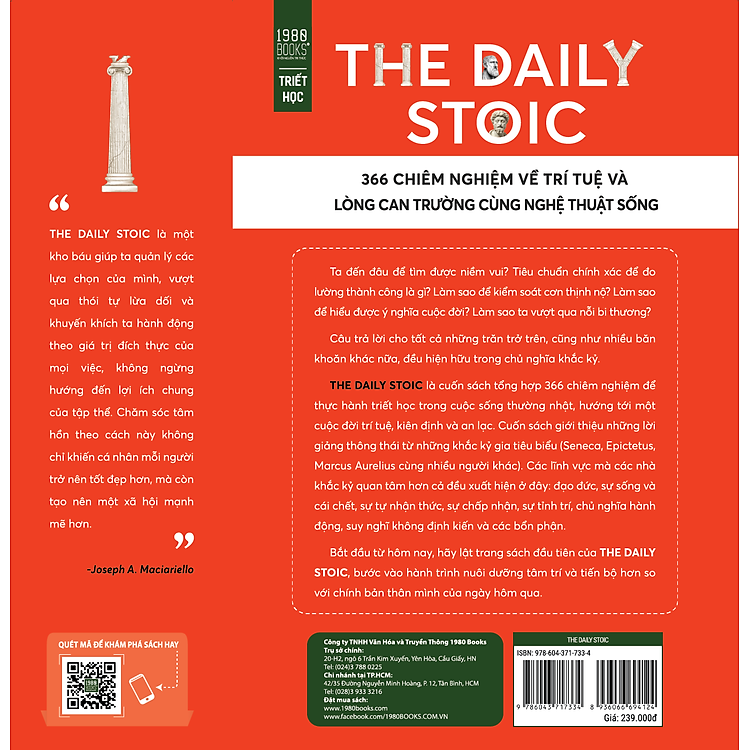 The Daily Stoic - 366 Chiêm Nghiệm Về Trí Tuệ Và Lòng Can Trường Cùng Nghệ Thuật Sống (1980) - Ảnh 5