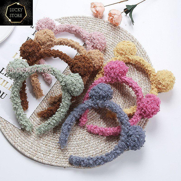 Bờm Tóc Xinh, Bờm Tóc Lông Cừu Tai Gấu Siêu Xinh Đủ Màu Cho C/e Lựa Chọn Ạ