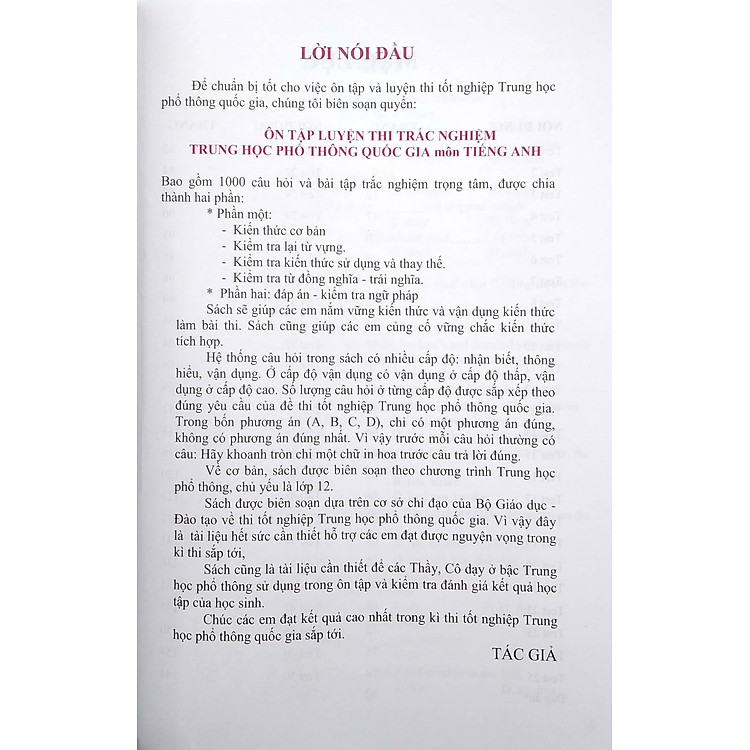 Ôn Tập Luyện Thi Tốt Nghiệp THPT Quốc Gia 2022 - Môn Tiếng Anh - Ảnh 4