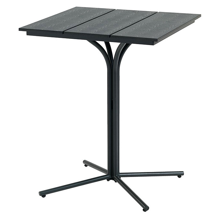 Bàn ngoài trời JYSK Orten khung nhôm màu đen D58xR58xC71cm