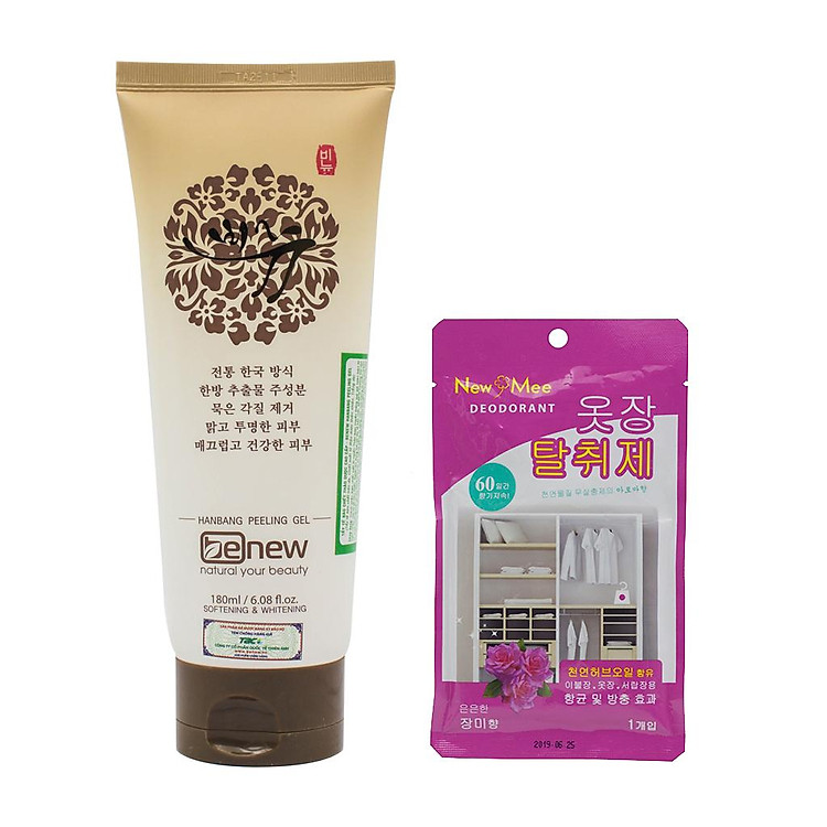Gel Tẩy Tế Bào Chết Trắng Da Benew Hanbang Feeling Gel Hàn Quốc Cao Cấp (180ml) + Túi Thơm Diệt Khuẩn Treo Tủ Quần Áo – Hàng Chính Hãng