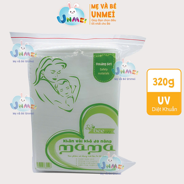 Tham Khảo tại ConCung: Khăn Vải Khô Mama 320gr UnMei , nhận ngay nhiều Ưu đãi