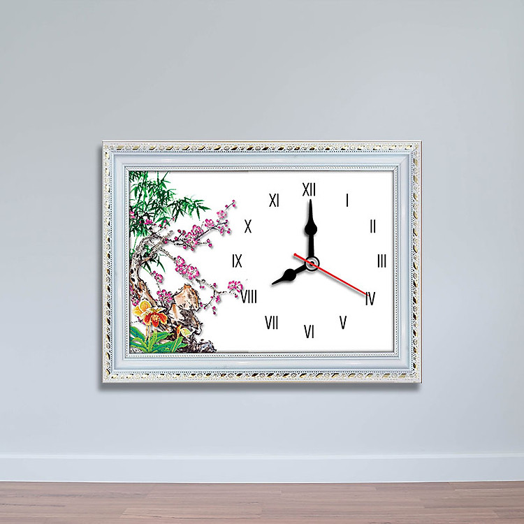 Tranh đồng hồ hình Đào Trúc | Đồng hồ WC072