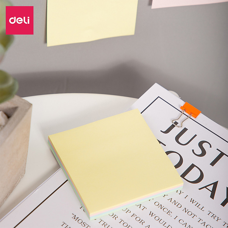 Giấy note Deli 100 tờ (76×76mm, 4 màu) - Ảnh 3