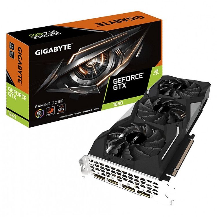 Card Màn Hình Gigabyte GTX 1660 Gaming OC 6G - Hàng chính hãng
