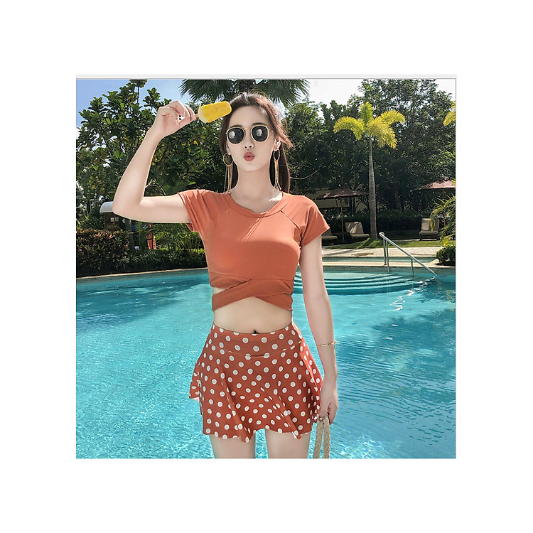 Đồ bơi hai mảnh nữ Nâu tây đẹp xuất sắc Morie Fashion - Hàng cao cấp