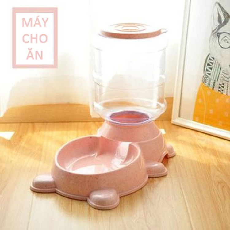 Máy cho chó mèo ăn/ Uống Tự Động - Giao Màu Ngẫu Nhiên