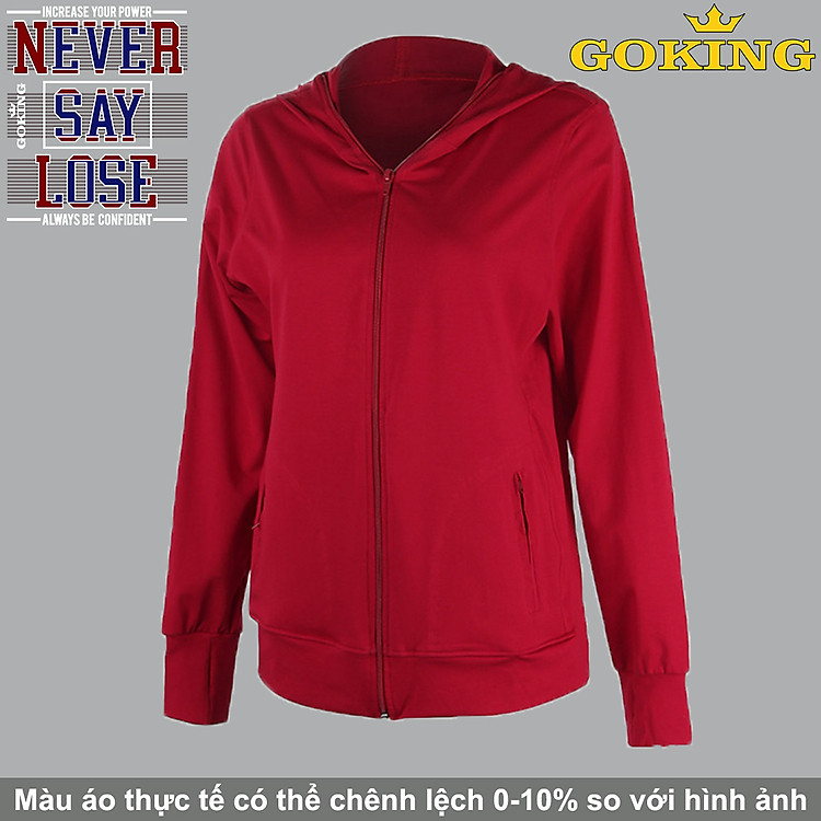 Áo khoác nữ thoát nhiệt Nhật Bản GOKING, 100% cotton siêu thoáng mát, thấm hút mồ hôi, khử mùi, kháng khuẩn, chống UV, chống nắng nhẹ