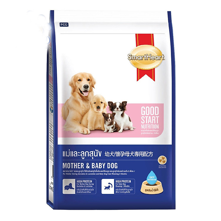 Thức Ăn Cho Chó Mẹ Và Chó Con Smartheart Mother & Baby Dog