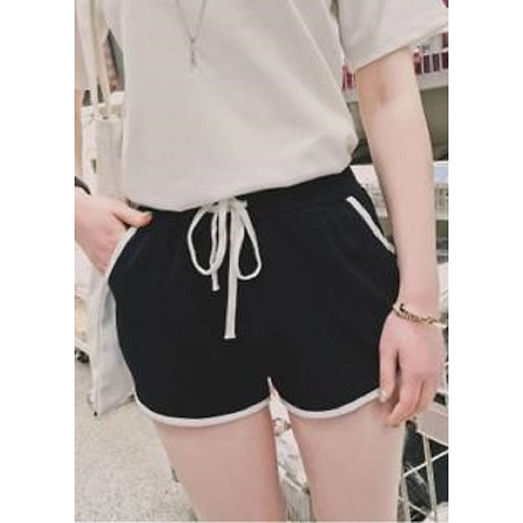 Quần sooc thun tập gym nữ DG04