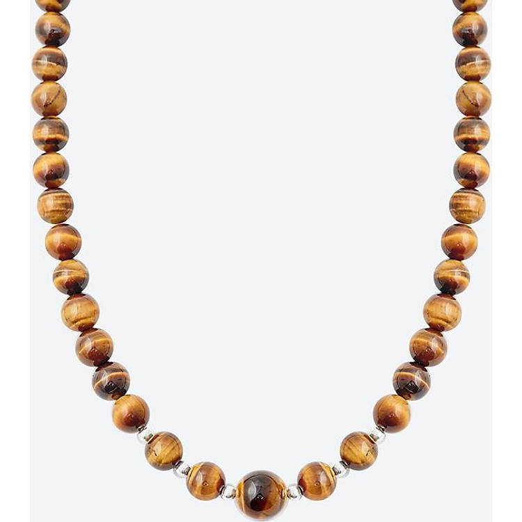 Dây chuyền đá mắt hổ vàng nâu Ngọc Quý Gemstones