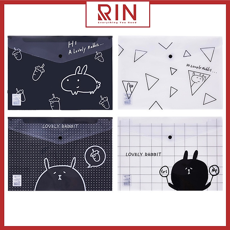 Bìa nút bấm A4 / Túi đựng tài liệu A4 - Retro Colors (ngẫu nhiên) - Ảnh 6