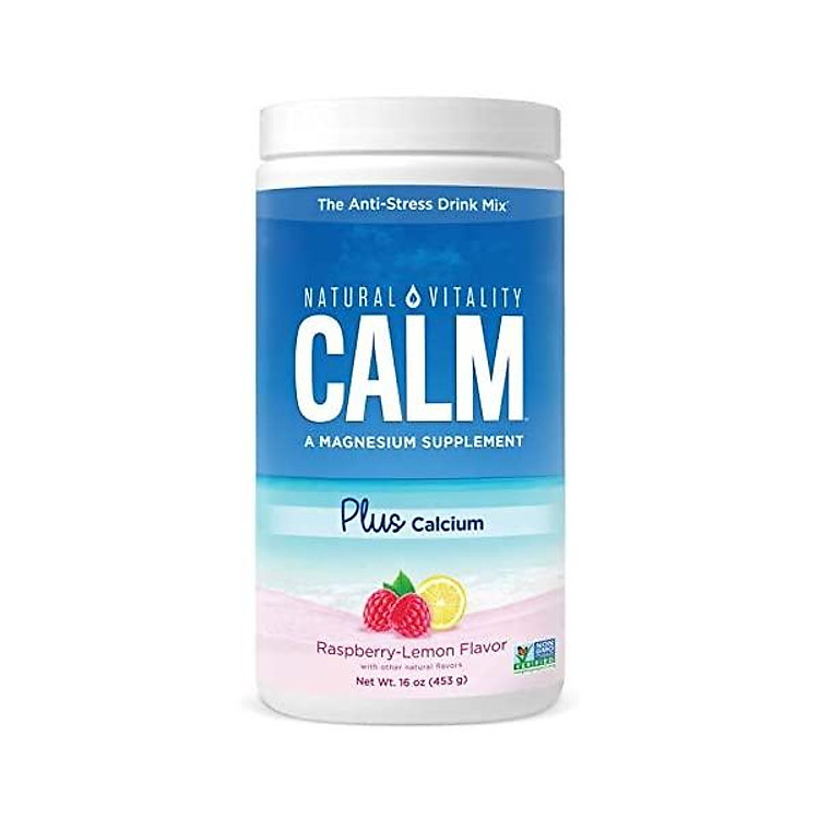 Natural Vitality Calm Magnesium Powder Plus Calcium, Unflavored, 16 Ounces (Package May Vary)