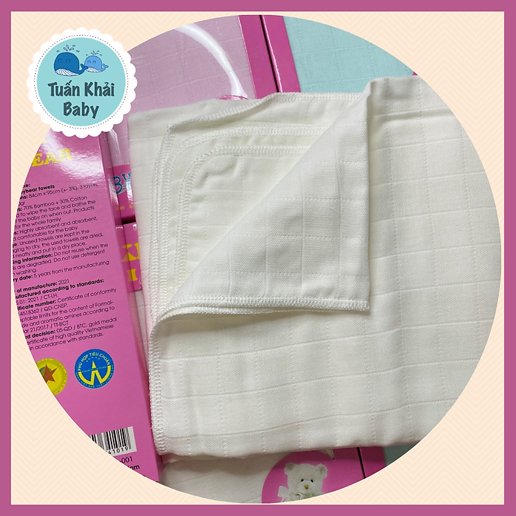 Mua Hộp Khăn Tắm Sợi Tre Baby Bear Chính hãng Giá rẻ - Hình ảnh 3