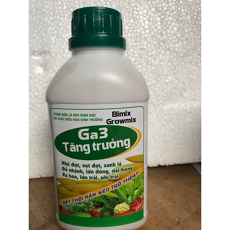 Phân Bón Lá NPK Sinh Học Có Chất Điều Hòa Sinh Trưởng Bimix Growmix GA3 Tăng Trưởng, Giúp Cây Trồng Bật Chồi Mầm, Siêu Trổ Thoát.