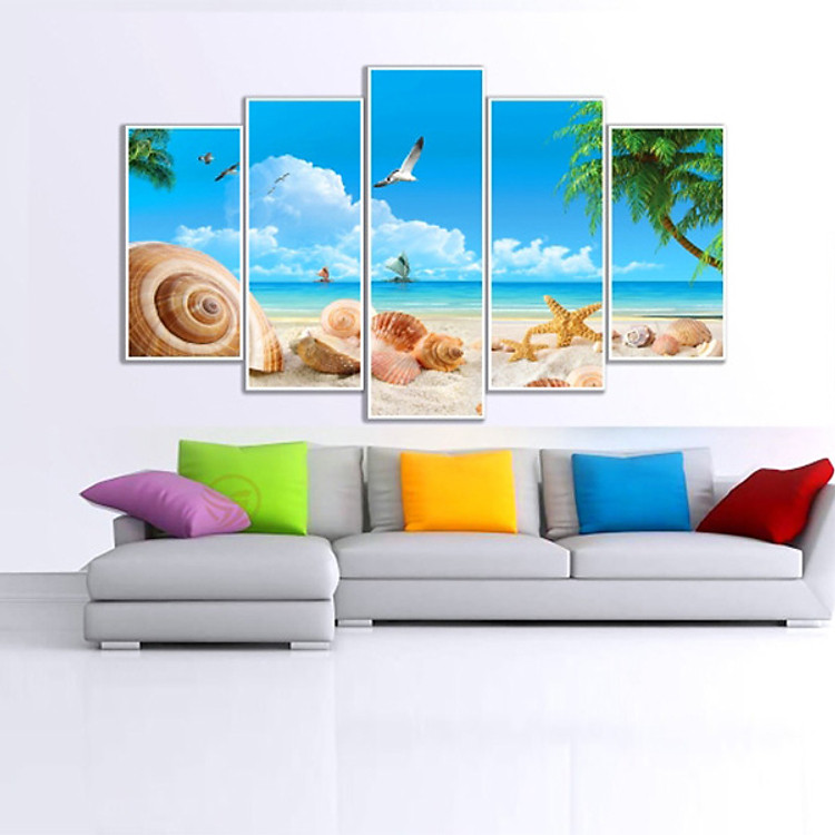 Tranh treo tường bộ 5 mẫu TT128