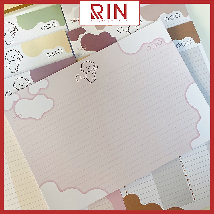 Sổ ghi chú học từ vựng/ giấy ghi chú kế hoạch / giấy học từ vựng đơn giản