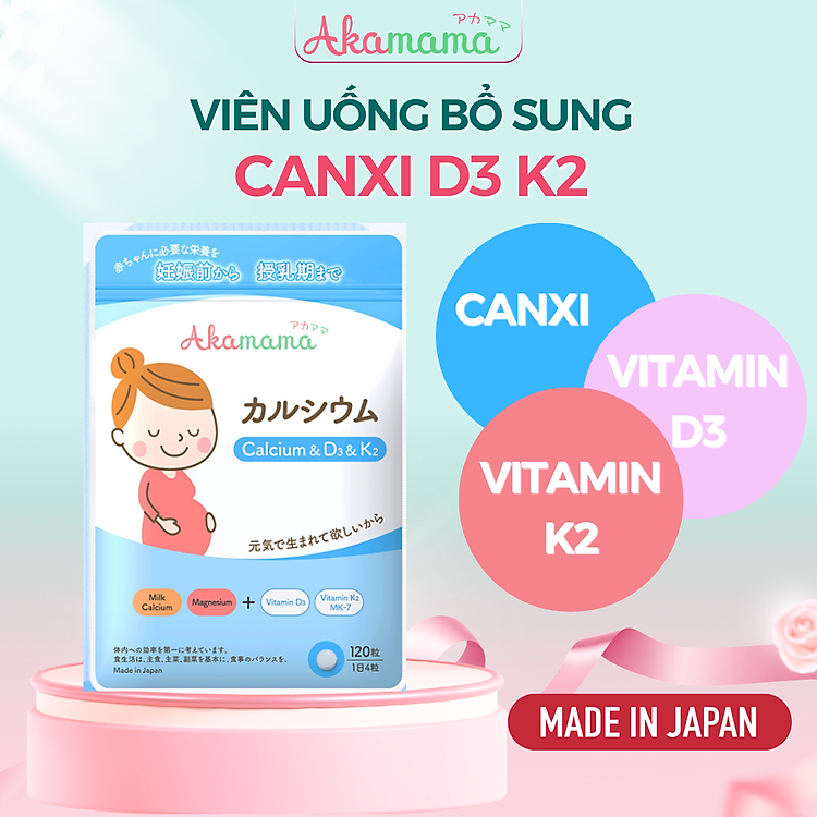 Tìm mua tại Avakids:Canxi D3 K2 Cho Mẹ Bầu 120 Viên, tràn ngập Khuyến mãi, Ưu đãi