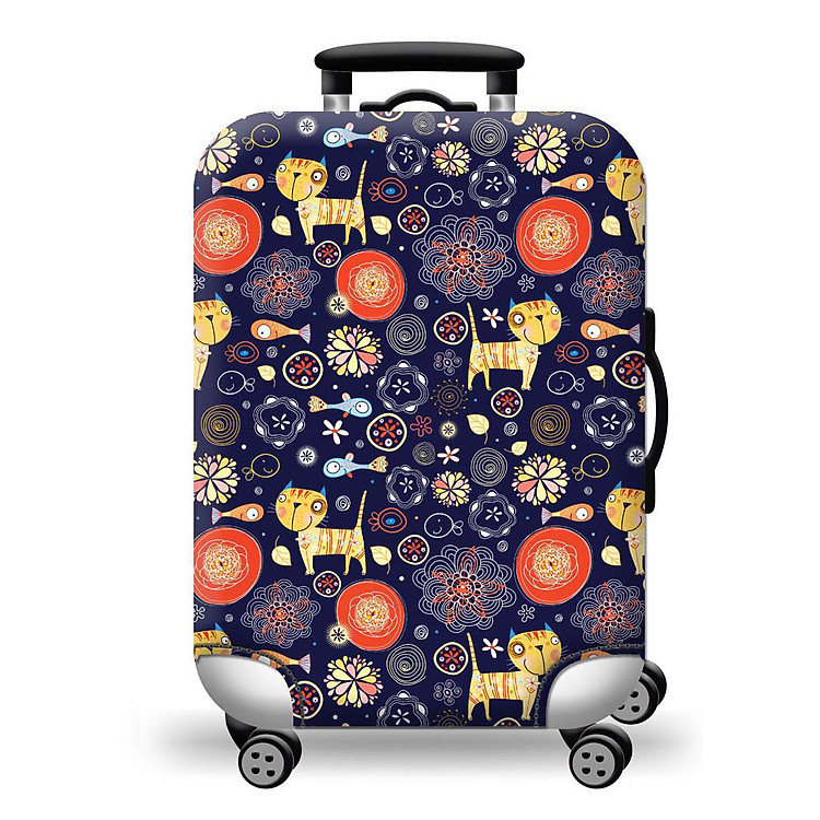 Túi bọc bảo vệ vali -Áo vỏ bọc vali - Mèo và Cá