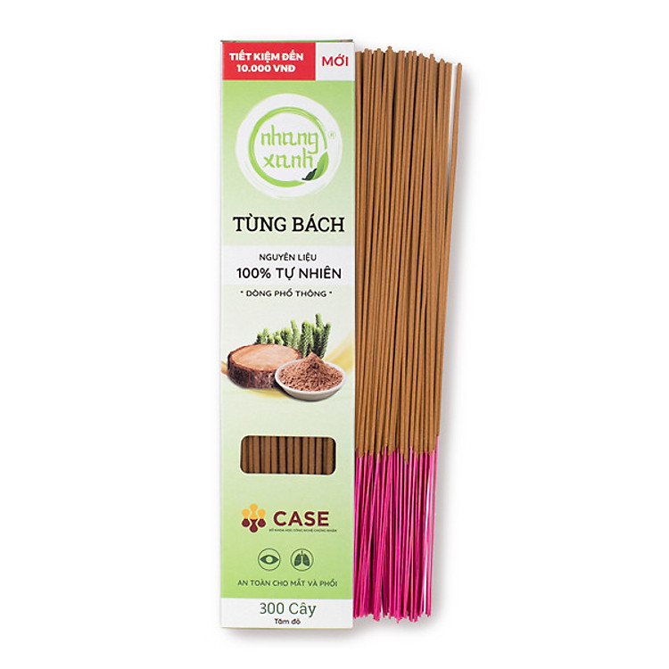 Nhang Xanh Tùng Bách 30 cm - 300 cây - Hương thơm Tùng Bách tự nhiên - Nhang Thiền