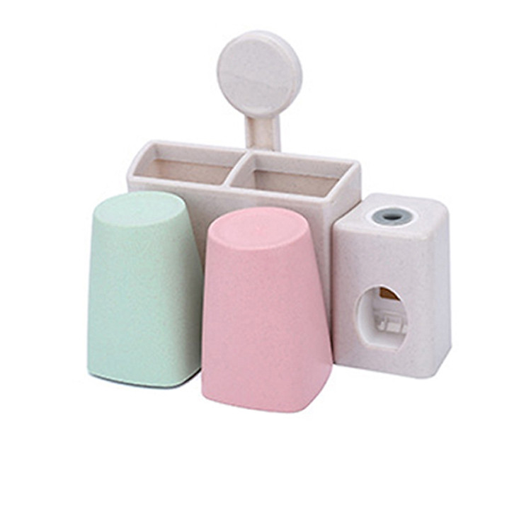 Kệ treo bàn chải và lấy kem tự động 2 cốc cao cấp