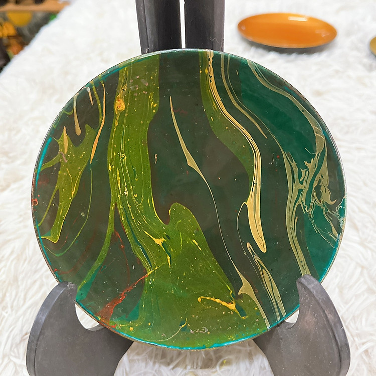 Dĩa Sơn Mài Trang Trí Lưu Niệm (13cm) - Ảnh 6