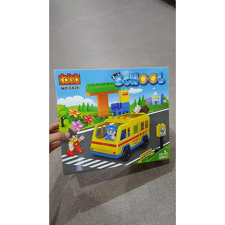 Mô Hình Nhỏ Trường Học COGO 6826 Chính hãng Tiết kiệm - Hình ảnh 3