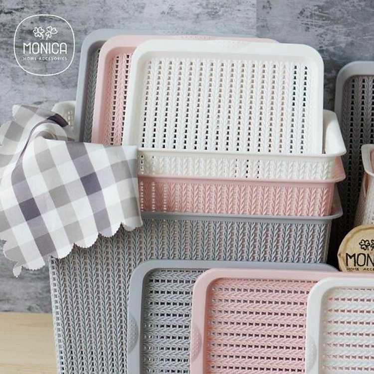 Thùng nhựa giả mây