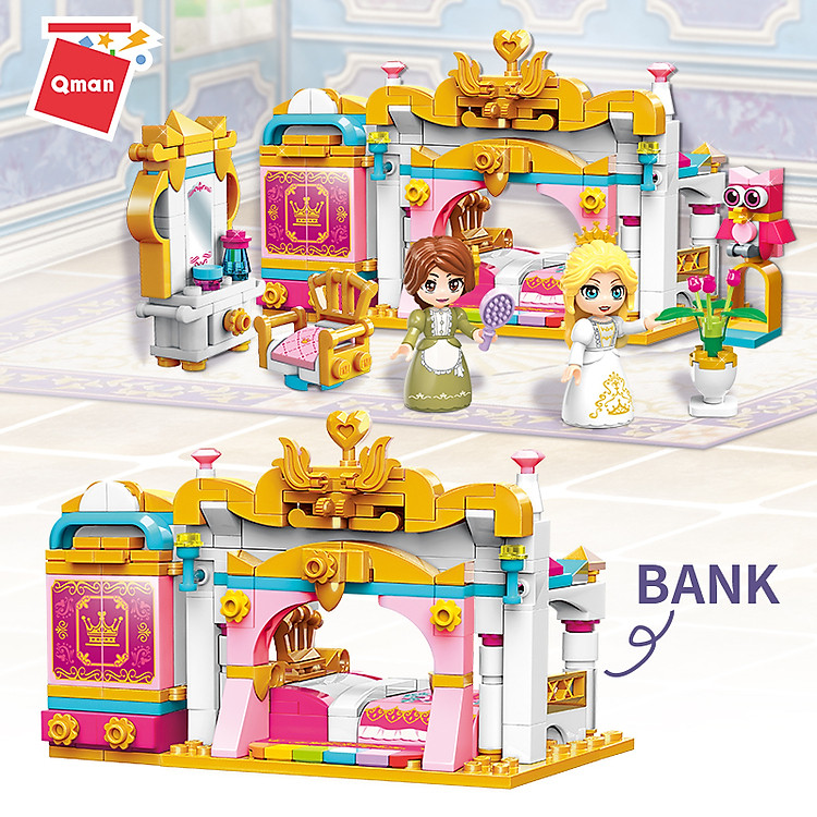 Đồ chơi xếp hình công chúa qman 32012 Chính hãng Tiết kiệm - Hình ảnh 4