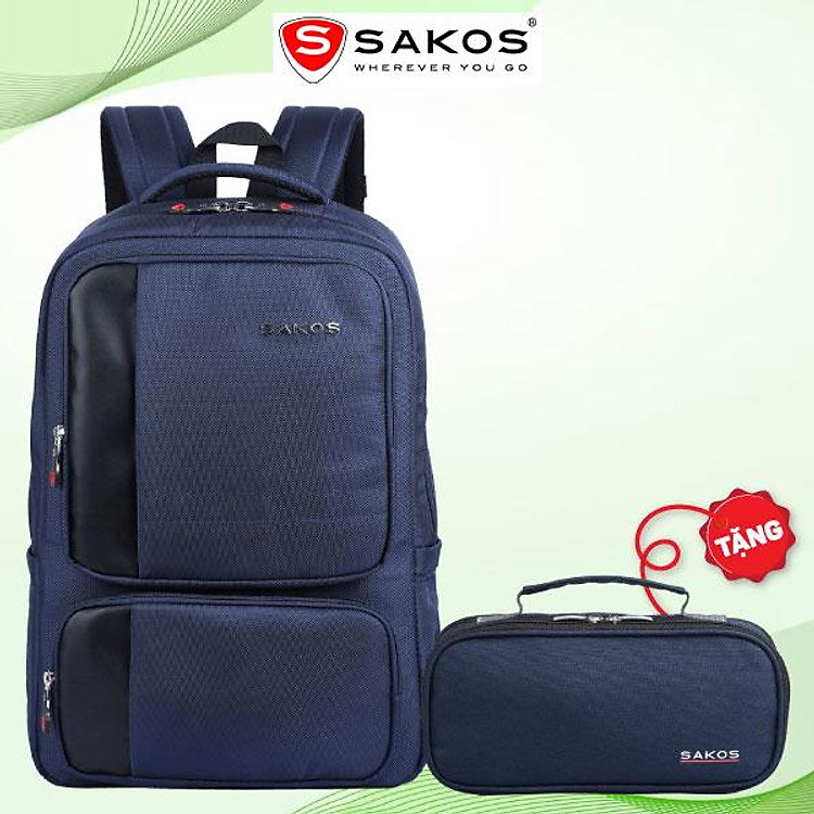 Ba Lô Laptop Hero 15.6 Inch Sakos ASBP32NBZMG9 (Xanh Phối Đen)