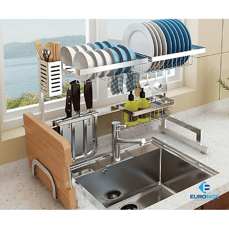 Giá úp chén bát đặt bồn rửa Over sink dish drying Rack