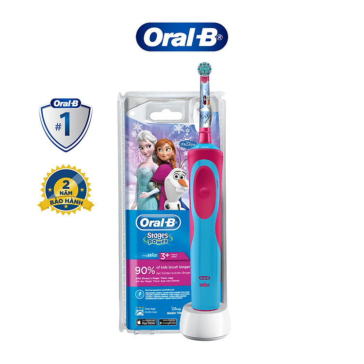 Bàn chải điện trẻ em Oral-B Frozen Chính hãng Giá tốt - Hình ảnh 2